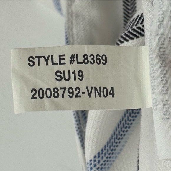 Madewell Slim Emmett Wide-Leg Crop Pants in Montpellier Stripe Size 28 (10) - Picture 9 of 10